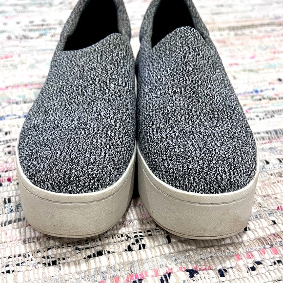Vince Grey Marl Walsh Knit Slip-On Platform Sneakers size 8 - Picture 4 of 8